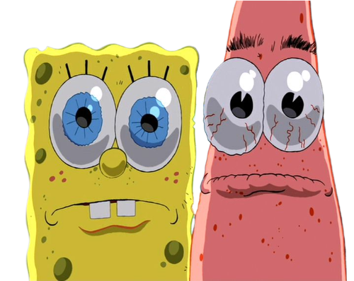 spongebob and patrick stare Blank Meme Template