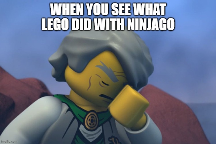 What | WHEN YOU SEE WHAT LEGO DID WITH NINJAGO | image tagged in lego ninjago sensei garmadon facepalm | made w/ Imgflip meme maker