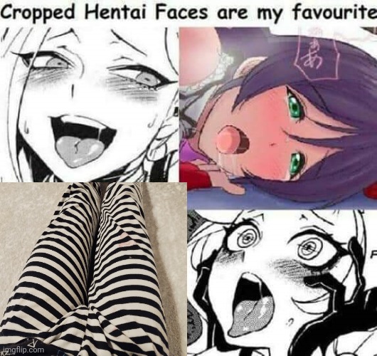 Cropped Hentai Faces are my favourite | image tagged in cropped hentai faces are my favourite | made w/ Imgflip meme maker