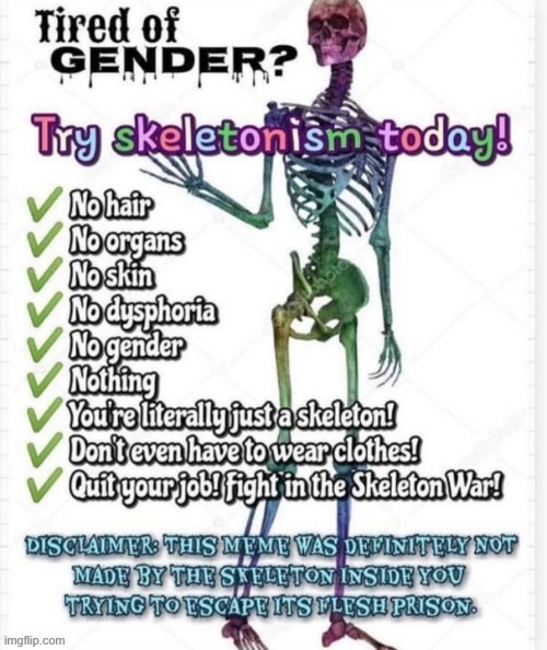 Old place meme for le skeletons | image tagged in lgbt,skeleton | made w/ Imgflip meme maker