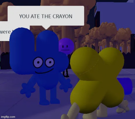 bfdi moment | image tagged in roblox,wtf | made w/ Imgflip meme maker