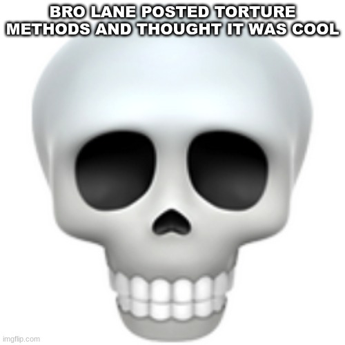 It aint trust me | BRO LANE POSTED TORTURE METHODS AND THOUGHT IT WAS COOL | image tagged in memes,lol,slander | made w/ Imgflip meme maker