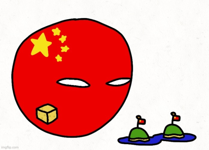 China | image tagged in china,countryballs,polandball | made w/ Imgflip meme maker