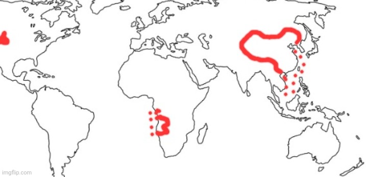 Map of the Chinese empire | image tagged in map | made w/ Imgflip meme maker