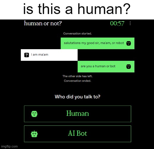 is this a human? | made w/ Imgflip meme maker