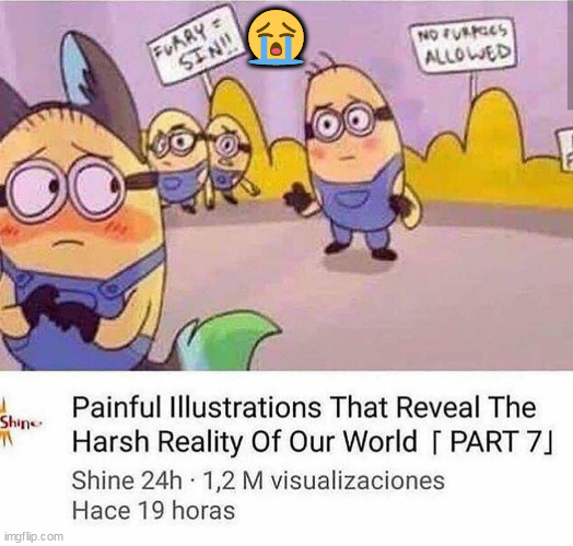 ah hell nah they turned minions into furry | 😭 | image tagged in wtf,anti furry,cringe,mega cringe | made w/ Imgflip meme maker