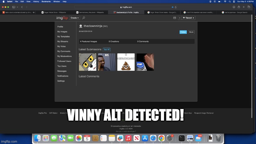 VINNY ALT DETECTED! | made w/ Imgflip meme maker