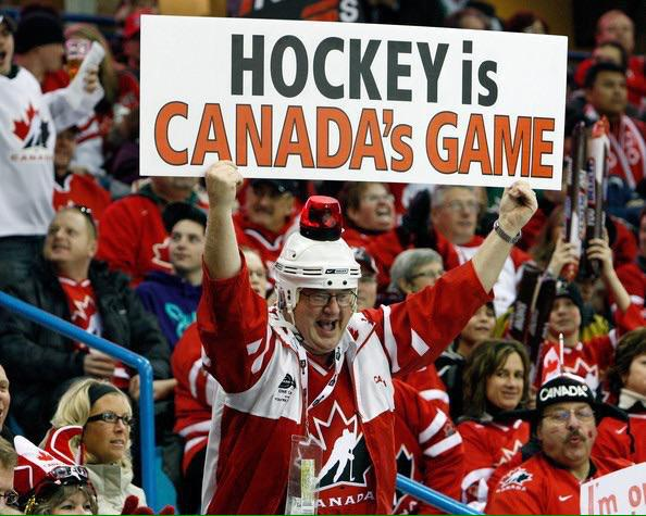 High Quality Hockey Is Canada's Game Sign Guy Blank Meme Template