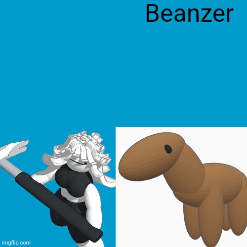 Blank Weezer blue album edit | Beanzer | image tagged in blank weezer blue album edit | made w/ Imgflip meme maker