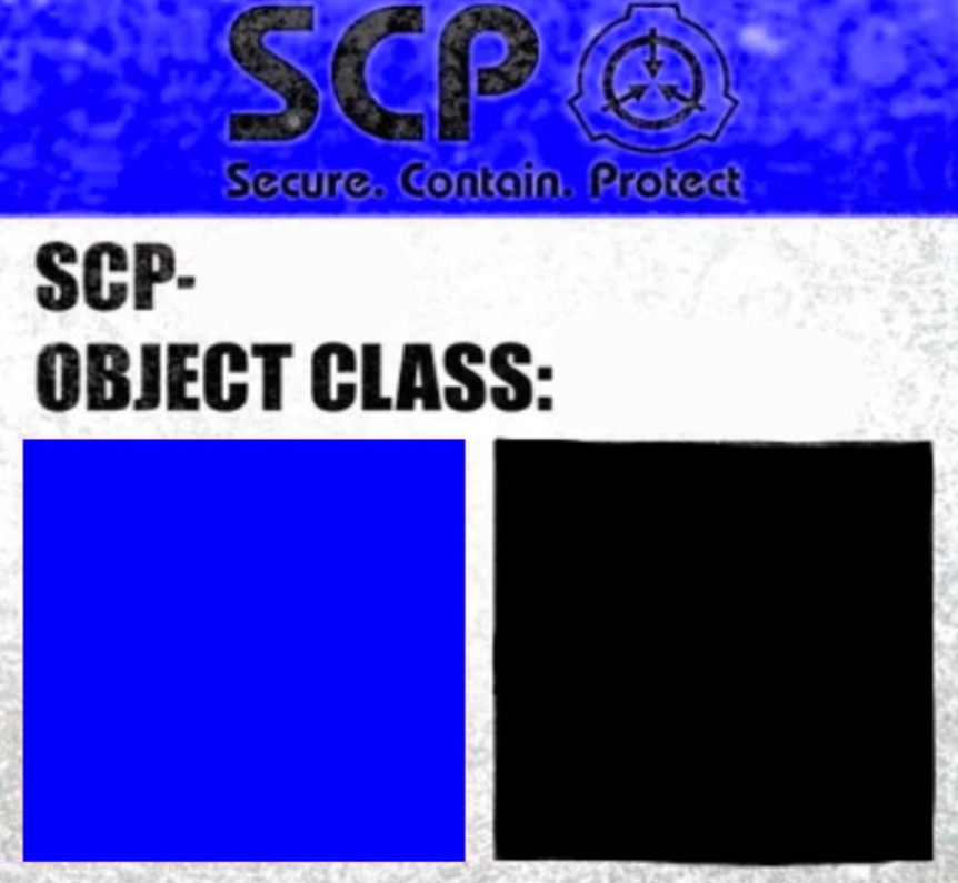 SCP Blank Template Apollyon Label Blank Meme Template