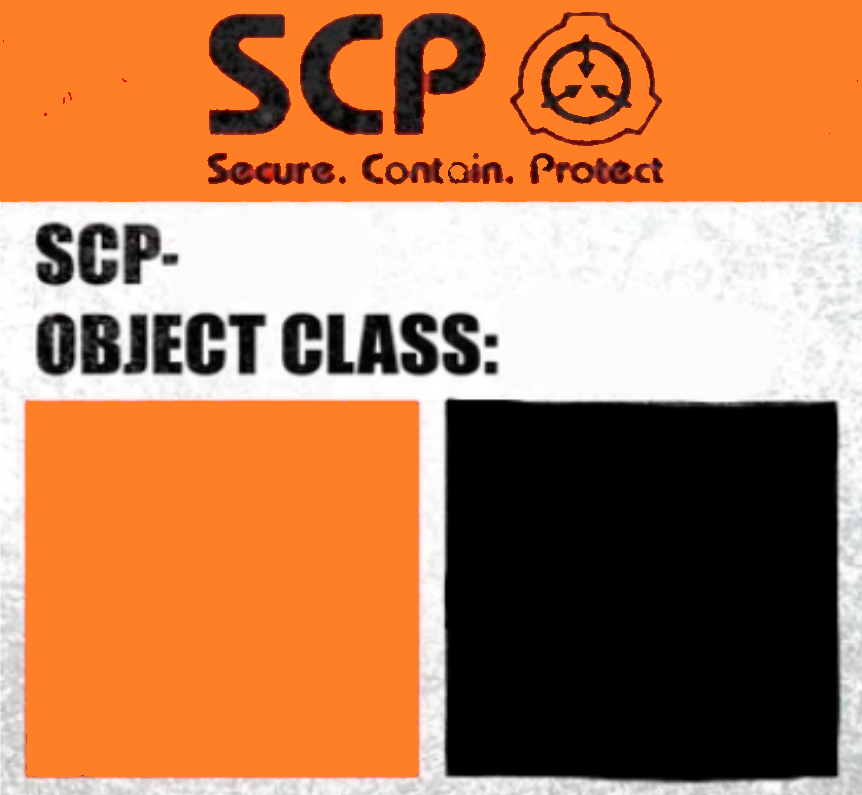 SCP Blank Template Euclid/Keter Label Blank Meme Template