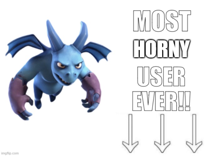 Thorium has posted unholy NSFW! | HORNY | image tagged in most horny user ever | made w/ Imgflip meme maker