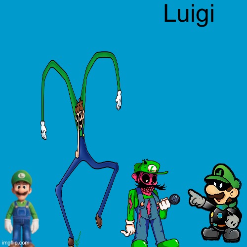 Blank Weezer blue album edit | Luigi | image tagged in blank weezer blue album edit | made w/ Imgflip meme maker