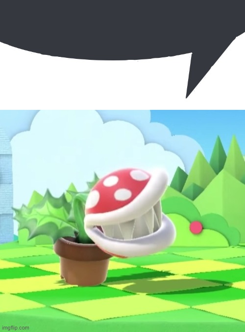 image tagged in discord speech bubble,piranha plant | made w/ Imgflip meme maker