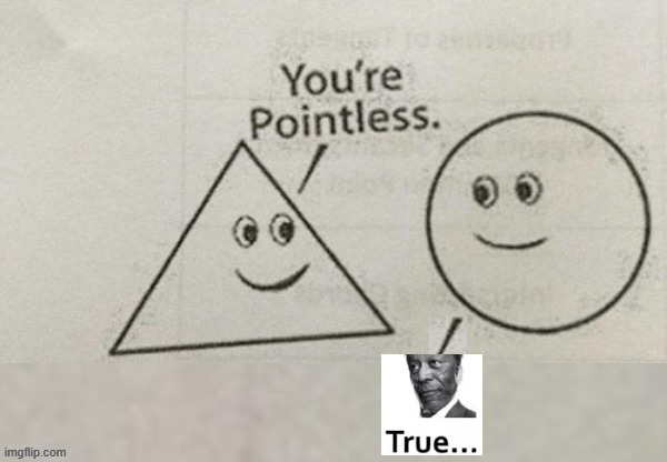 You're Pointless Blank | image tagged in you're pointless blank | made w/ Imgflip meme maker
