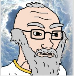 High Quality God soyjak neutral Blank Meme Template