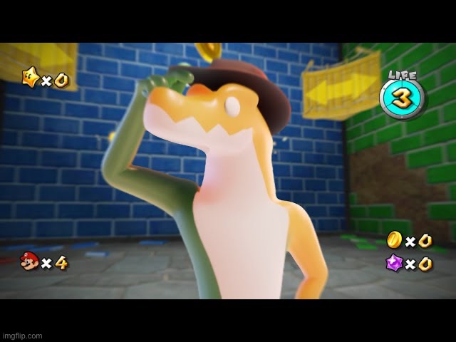 Gummigoo in Super Mario Galaxy | made w/ Imgflip meme maker