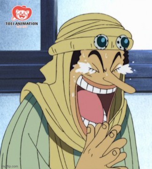 Usopp laughing | image tagged in usopp laughing | made w/ Imgflip meme maker