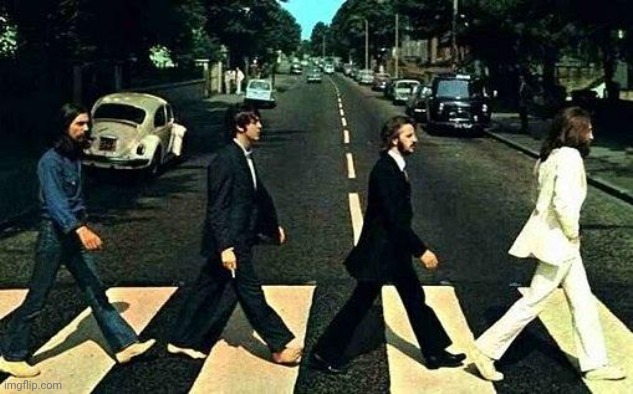 Lobotomy | image tagged in abbey road | made w/ Imgflip meme maker