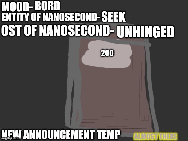 Dusk-the-eevee anno temp | BORD; SEEK; UNHINGED; NEW ANNOUNCEMENT TEMP | image tagged in dusk-the-eevee anno temp | made w/ Imgflip meme maker
