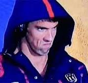 High Quality angry michael phelps Blank Meme Template