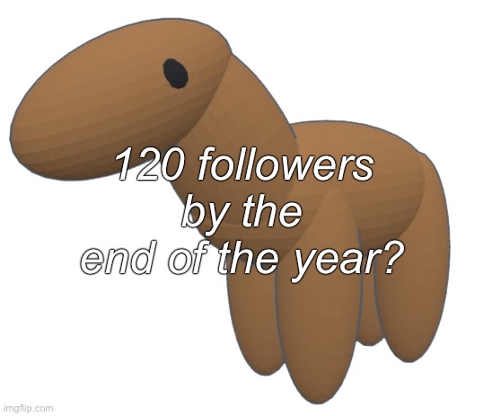 Chrono honse | 120 followers by the end of the year? | image tagged in chrono honse | made w/ Imgflip meme maker