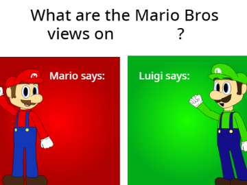 Mario Bros. Views in FireMayro's Style Blank Meme Template