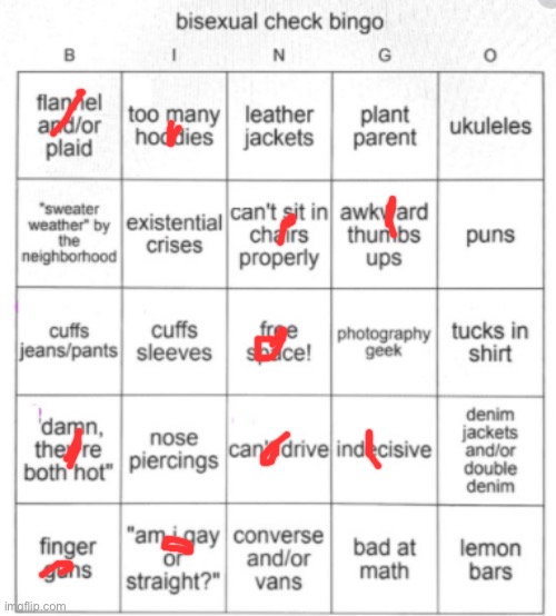 Damnit | image tagged in bisexual bingo | made w/ Imgflip meme maker