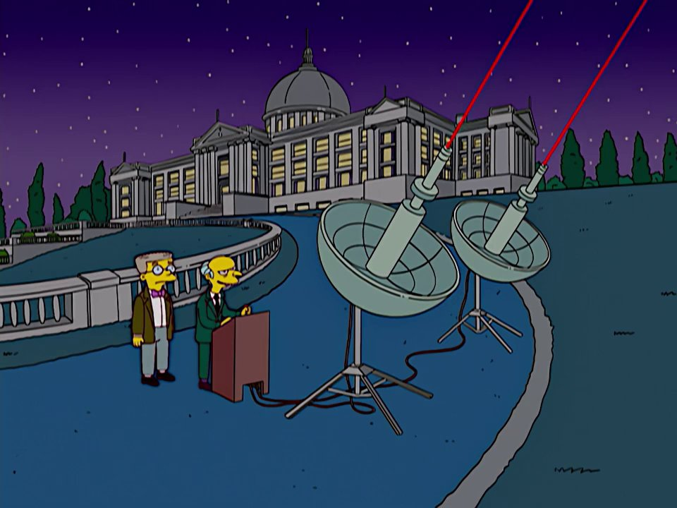 Simpsons Mr. Burns Laser Blank Meme Template
