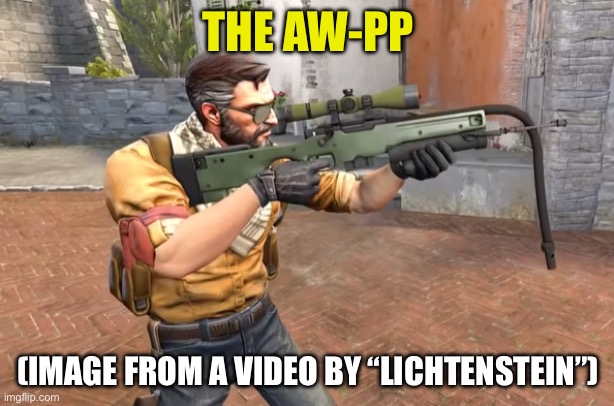 AW-PP | THE AW-PP (IMAGE FROM A VIDEO BY “LICHTENSTEIN”) | image tagged in aw-pp | made w/ Imgflip meme maker