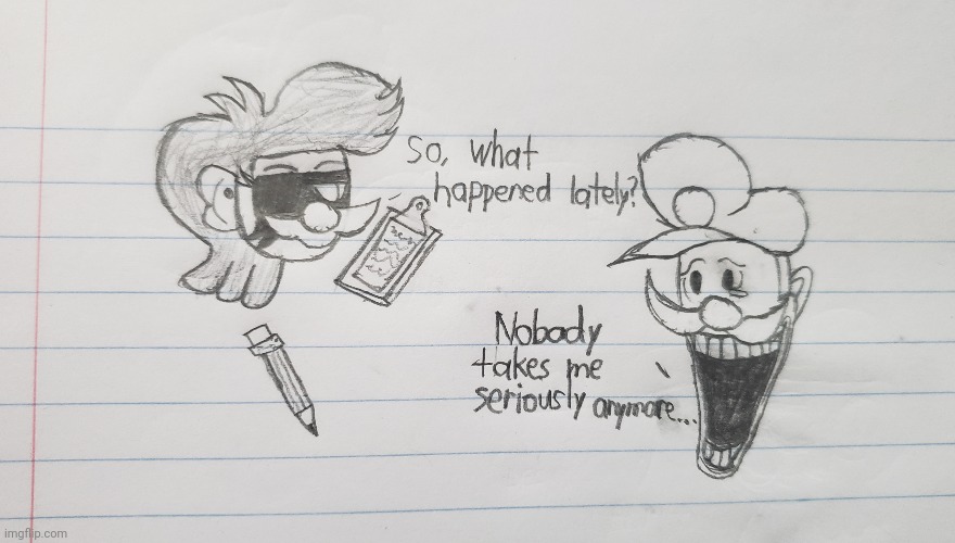 Goofy ahh doodle in class: Therapist (Ft. Mr. L) | image tagged in school,class,drawing | made w/ Imgflip meme maker