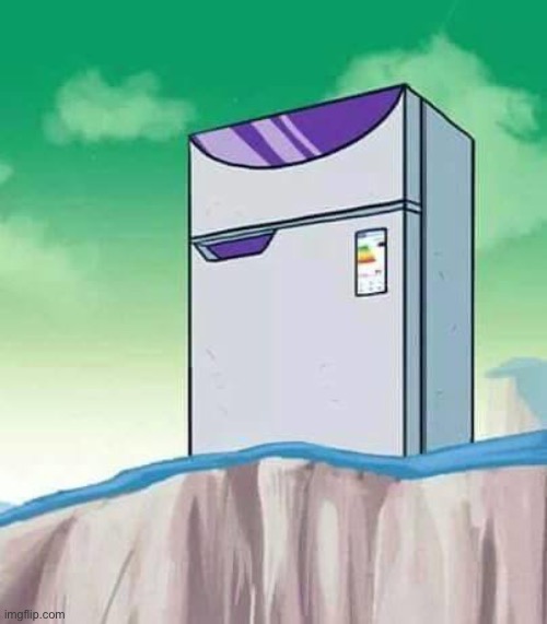 fridge frieza | image tagged in fridge frieza | made w/ Imgflip meme maker