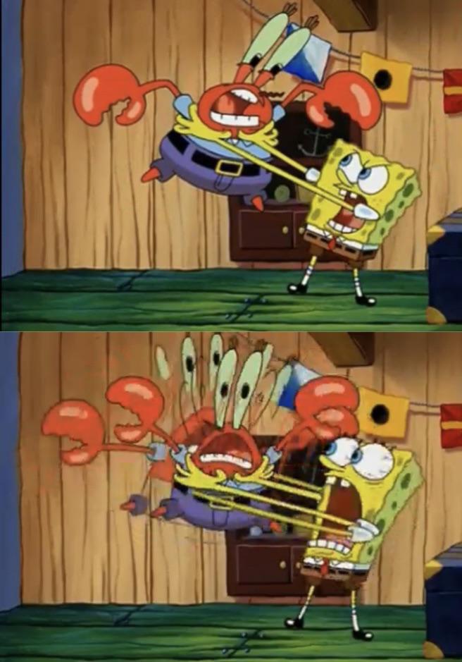 High Quality Spongebob Throttle Blank Meme Template