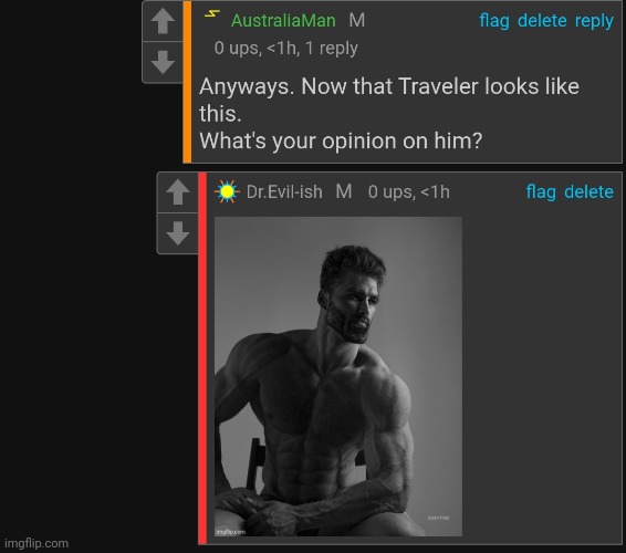 Giga-traveler | made w/ Imgflip meme maker