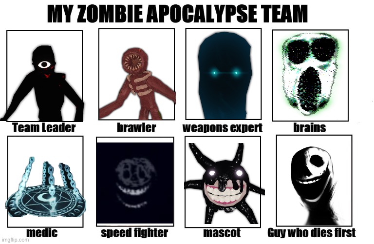 Doors | image tagged in my zombie apocalypse team | made w/ Imgflip meme maker