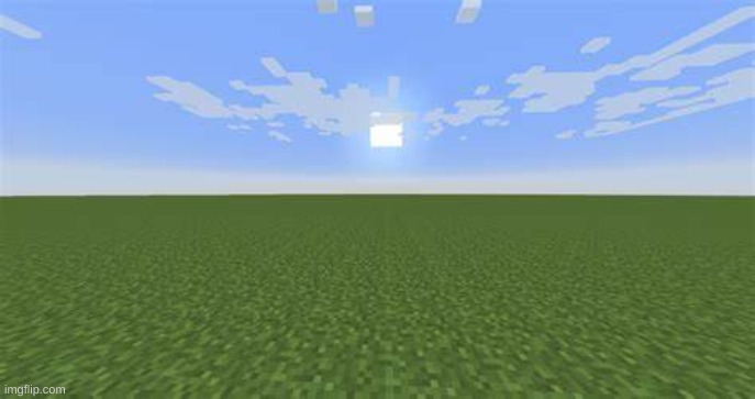 Minecraft Flat World | image tagged in minecraft flat world | made w/ Imgflip meme maker