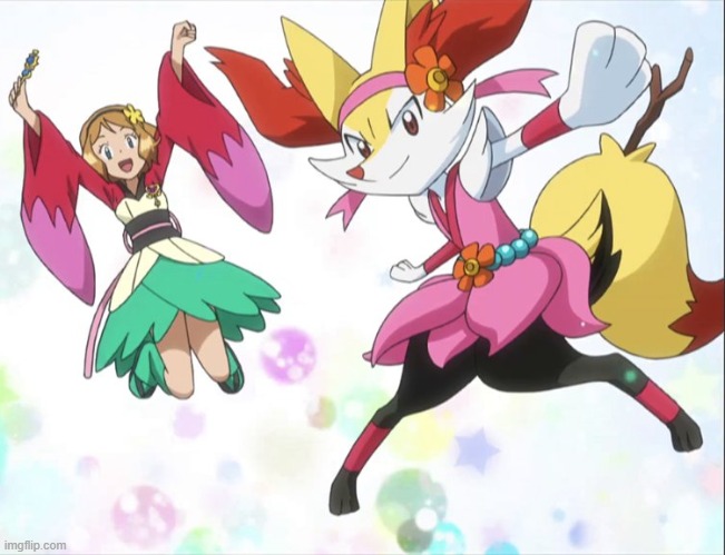 everybody wants kung fu fighting | image tagged in serena,braixen | made w/ Imgflip meme maker