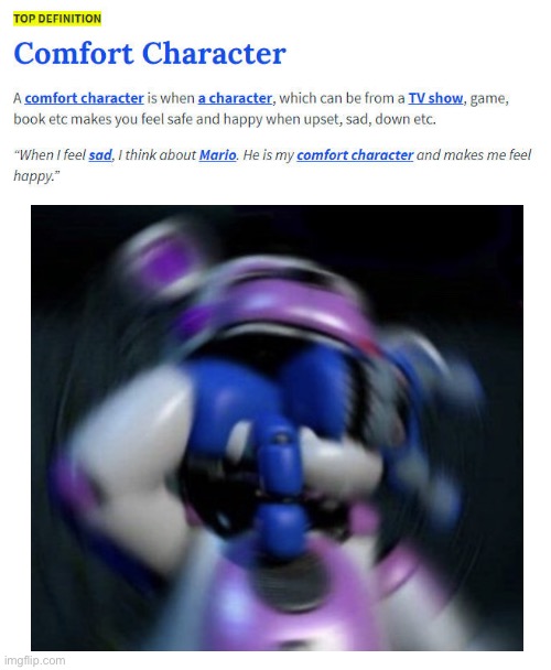 Funtime Freddy is the opposite lmao | image tagged in comfort character | made w/ Imgflip meme maker