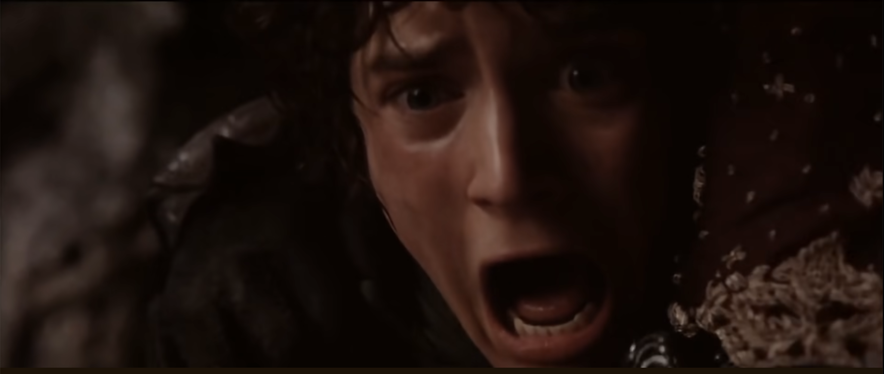 Frodo screams "Gandalf" Blank Meme Template