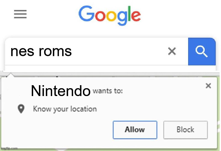 Nintendo Ninjas Will Get You | nes roms; Nintendo | image tagged in wants to know your location,roms,nes,nintendo,ninjas | made w/ Imgflip meme maker