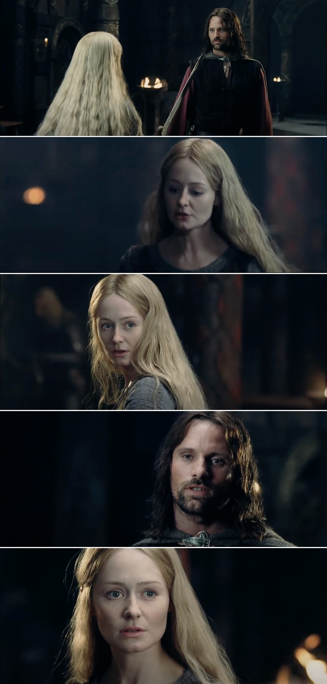 Aragorn and Éowyn talk in Edoras Blank Template - Imgflip