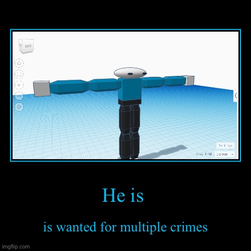 He is | is wanted for multiple crimes | image tagged in funny,demotivationals | made w/ Imgflip demotivational maker
