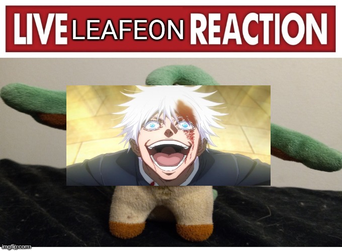 live leafeon reaction | image tagged in live leafeon reaction | made w/ Imgflip meme maker