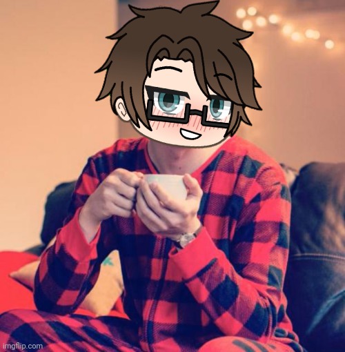 High Quality Male Cara in pajamas Blank Meme Template