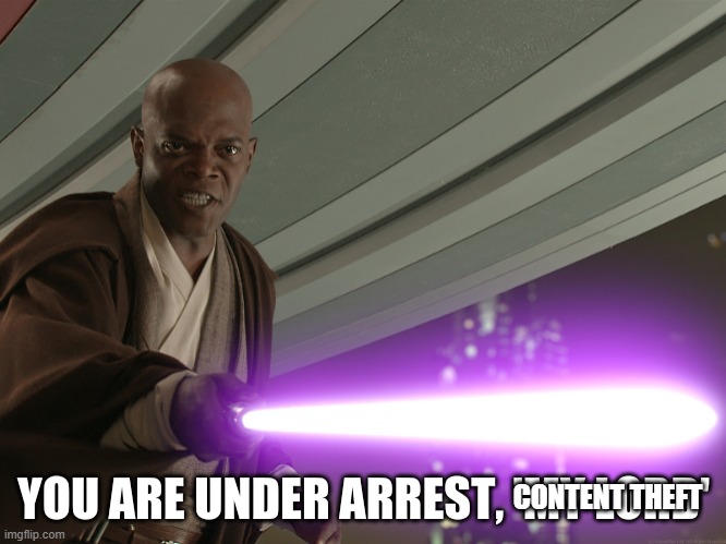 you are under arrest- 'my lord' | CONTENT THEFT | image tagged in you are under arrest- 'my lord' | made w/ Imgflip meme maker