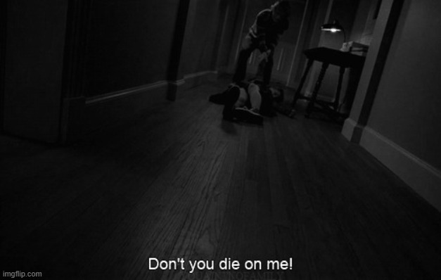 Dont you die on me | image tagged in dont you die on me | made w/ Imgflip meme maker