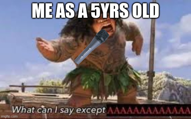 What can i say except aaaaaaaaaaa | ME AS A 5YRS OLD | image tagged in what can i say except aaaaaaaaaaa,memes,funny,lol | made w/ Imgflip meme maker