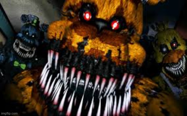 NIGHTMARE FREDBEAR | image tagged in nightmare fredbear | made w/ Imgflip meme maker
