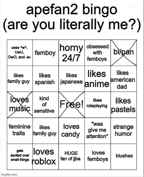 bro what | image tagged in apefan2 bingo | made w/ Imgflip meme maker