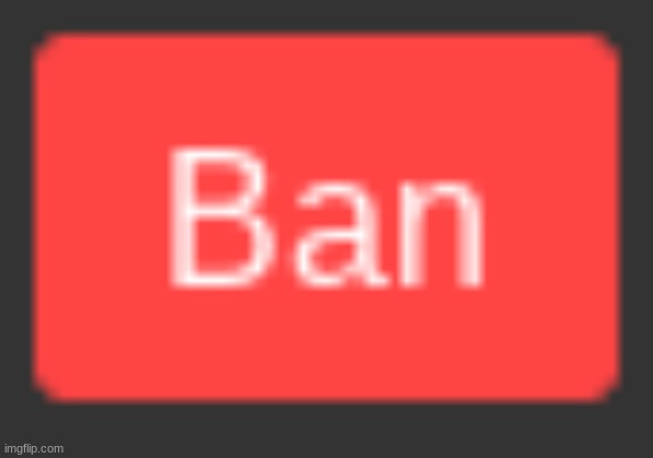 Ban | image tagged in ban | made w/ Imgflip meme maker
